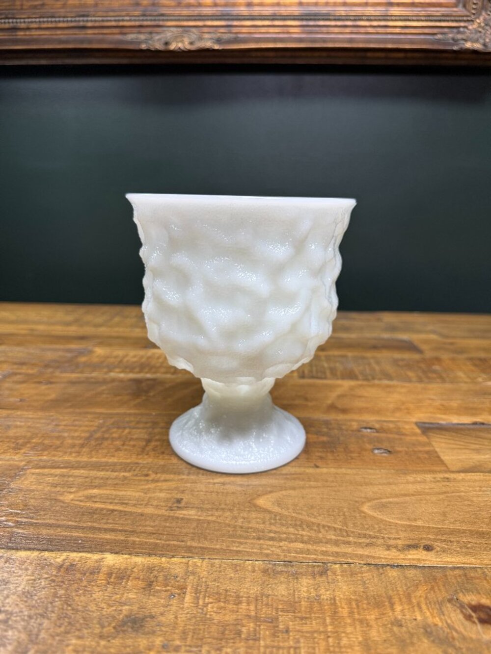 EO Brody Co. Milk Glass Pedestal Vase/Planter
